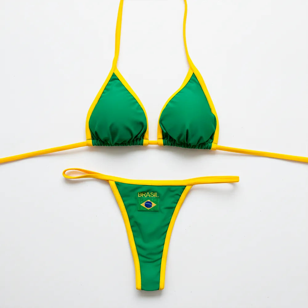 Biquini "Brasil" Bordado