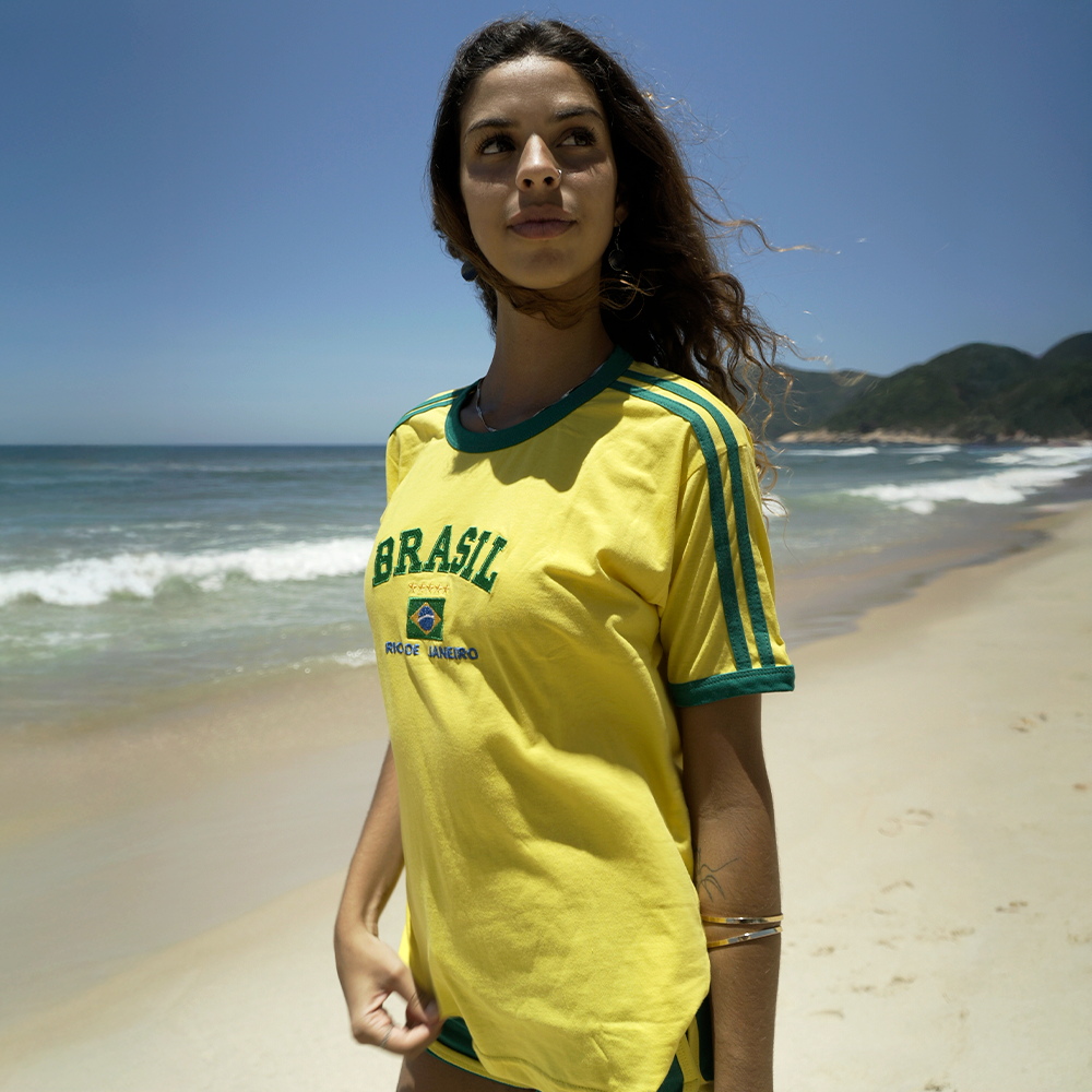 Camisa Bordada Feminina